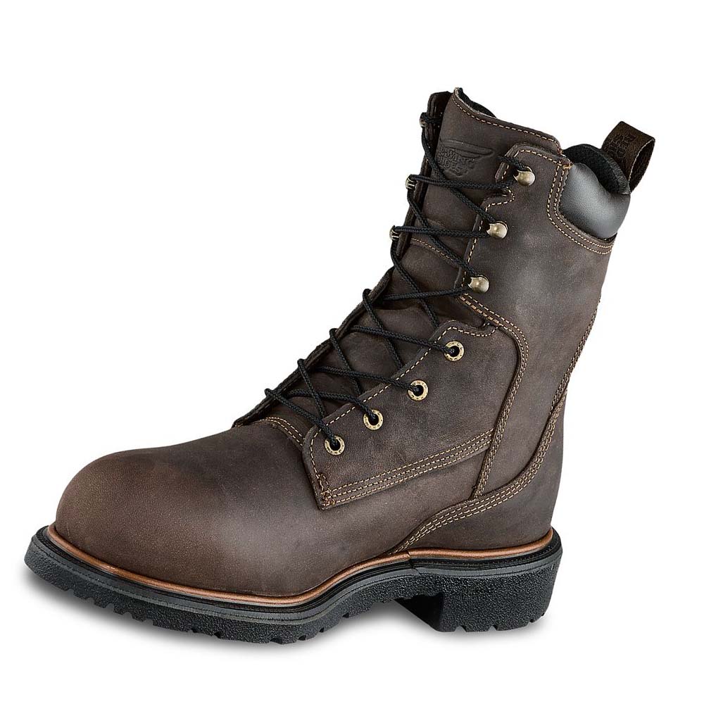 Red Wing 8-inch Insulated, Soft Toe Men's Waterproof Boots Taupe | ZA 375WNB